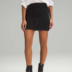 Lululemon Wool-Blend Jacquard Mini Skirt